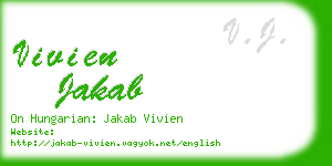 vivien jakab business card